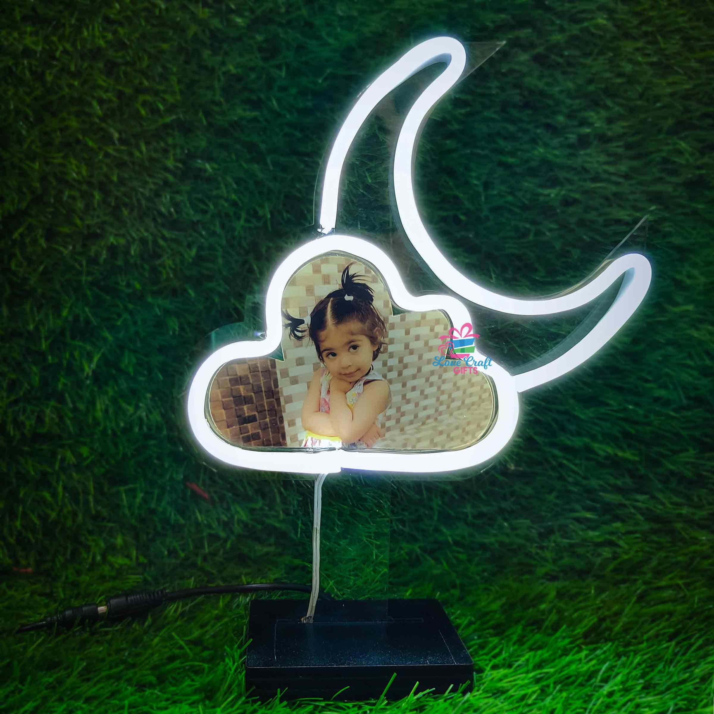 MOON-CLOUD NEON TABLE LAMP - love craft gift