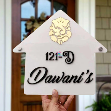 Acrylic Home Name Plates - love craft gift