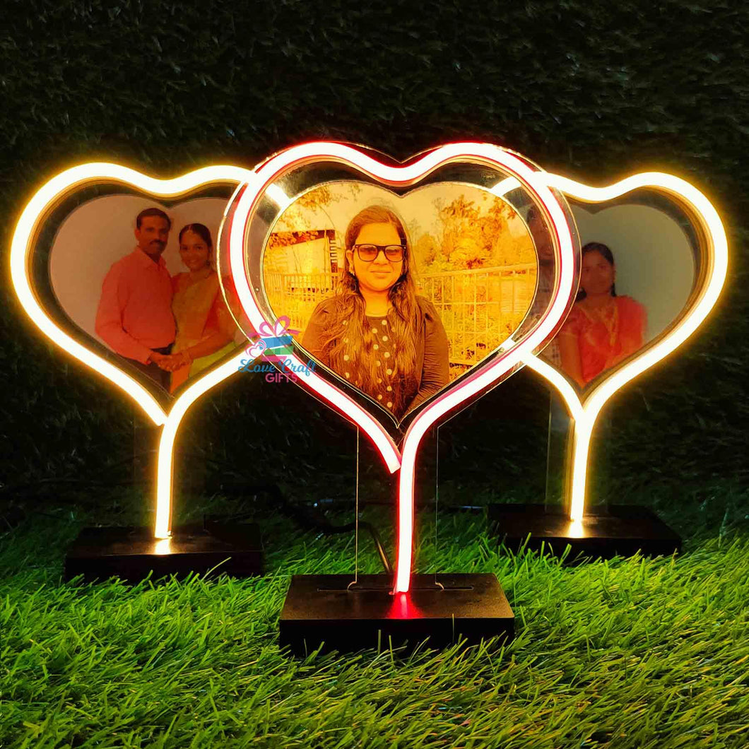 Neon Led Table Lamp With Pic | love craft gift