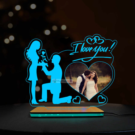 3D Acrylic Multi-Led Table Lamp For Valentine Day