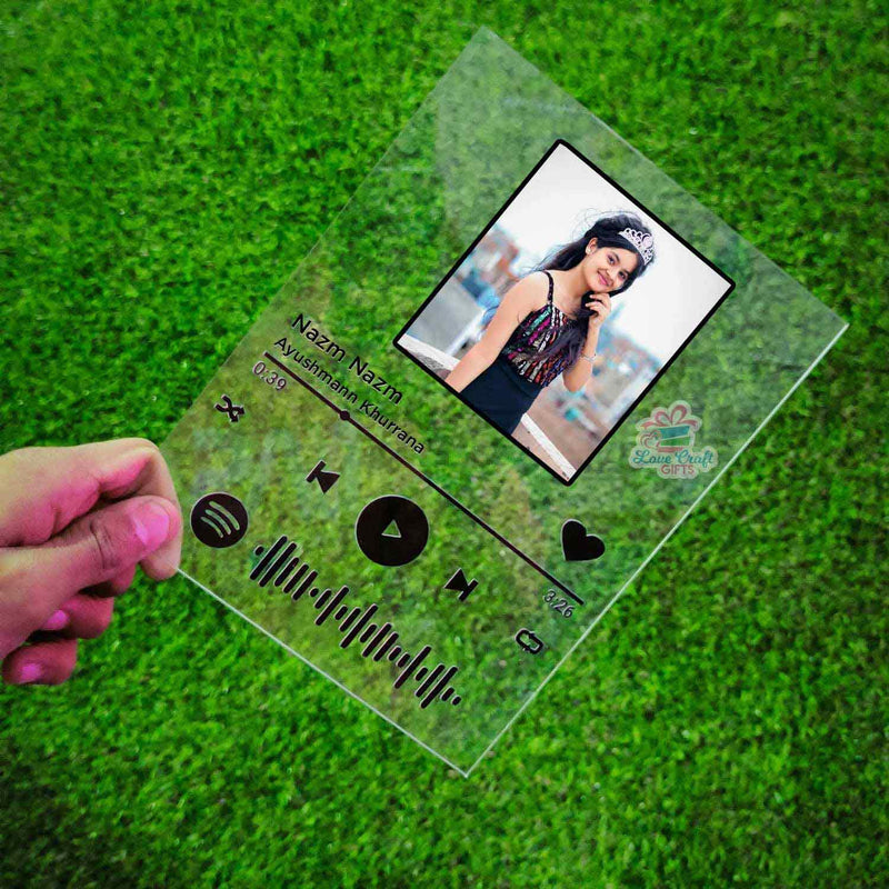 Spotify Glass Plaque | Love Craft Gift