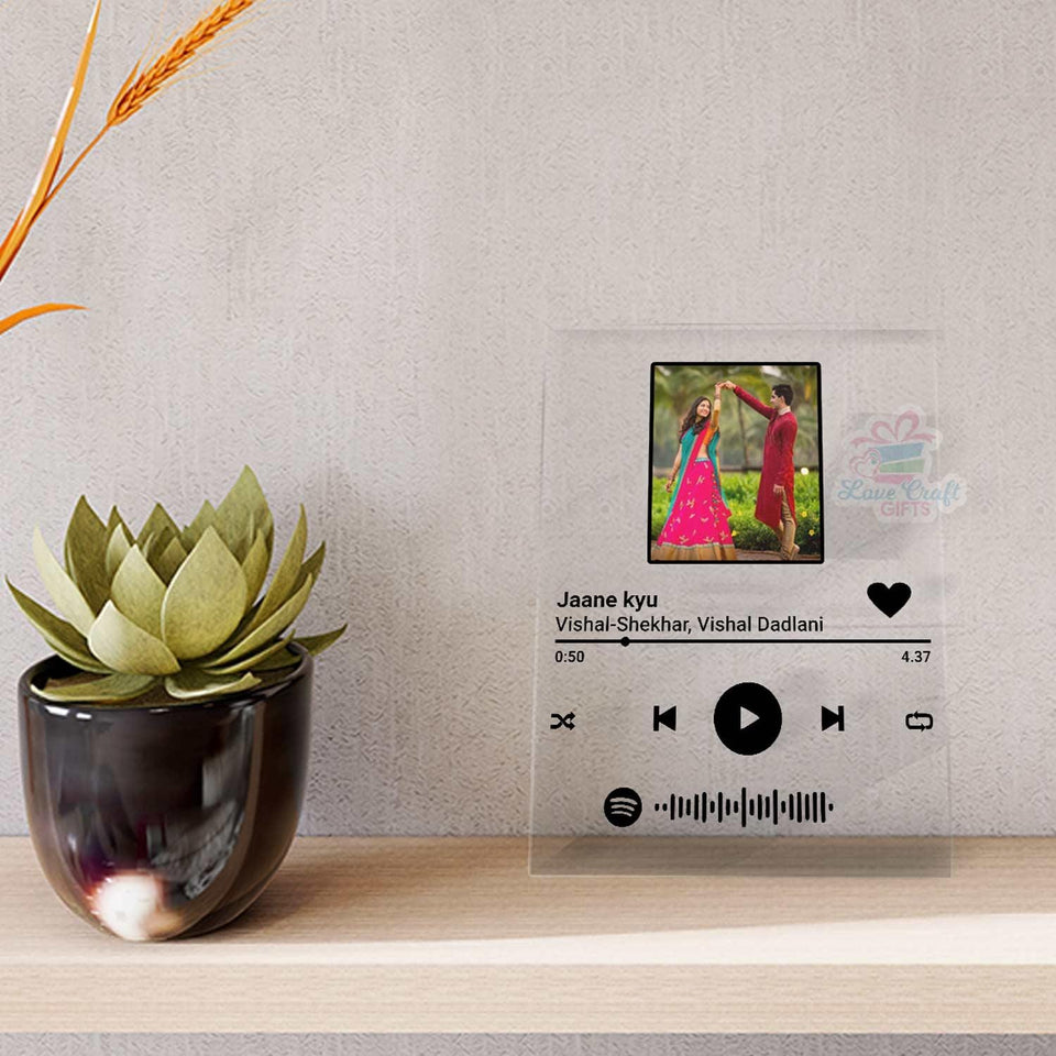 Spotify Glass Plaque | Love Craft Gift