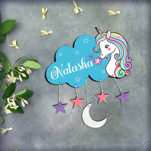 CUSTOMIZED WOODEN UNICORN WALL HANGER | LOVE CRAFT GIFTS