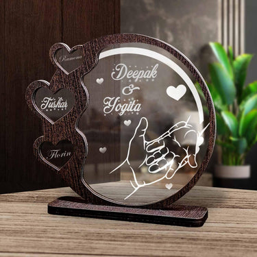 FAMILY WOODEN TABLE TOP - love craft gift