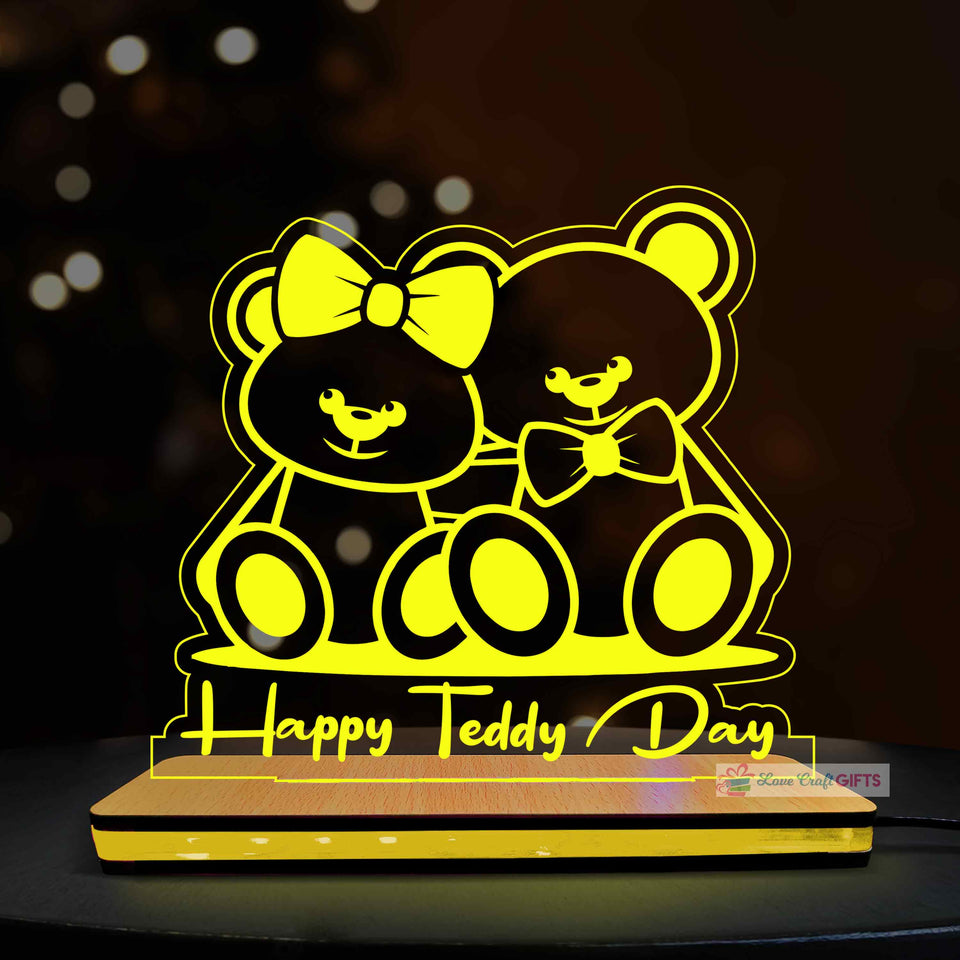 Valentine Special Teddy Day LED Lamp