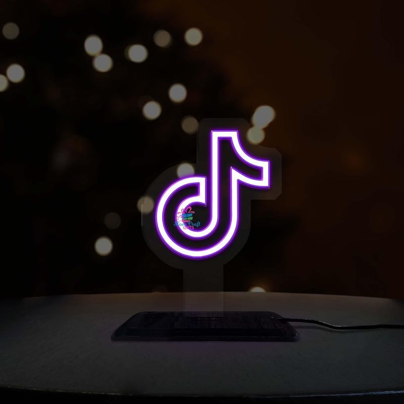 Neon TikTok Led Table Lamp | love craft gift